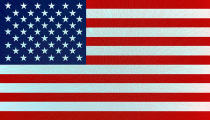 American flag of United States of America-illustrated