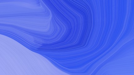 simple colorful abstract waves illustration with royal blue, light pastel purple and corn flower blue color