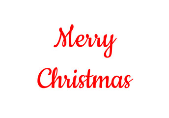 Naklejka na ściany i meble Merry Christmas lettering calligraphy. Merry Christmas text label design
