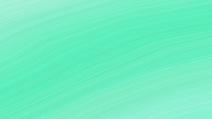 simple colorful elegant curvy swirl waves background design with medium aqua marine, aqua marine and turquoise color