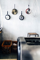 Detail image of kitchen utensils background