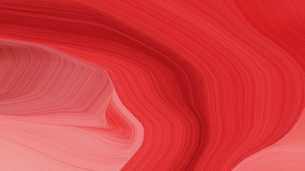 simple colorful smooth swirl waves background illustration with crimson, light coral and indian red color