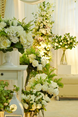 Fototapeta premium Flower decoration for wedding party 