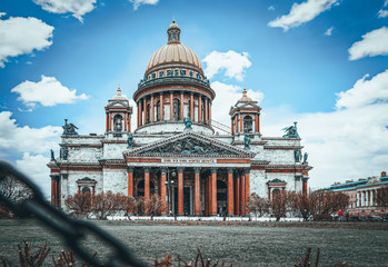 Fototapeta premium Saint Isaac's Cathedral- greatest architectural creation. Saint Petersburg. Russia.