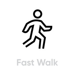 Fototapeta na wymiar Fast Walk icon