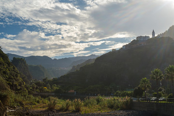 landscape in mountains