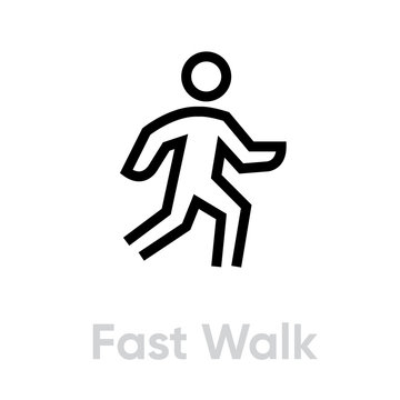 Fast Walk Icon