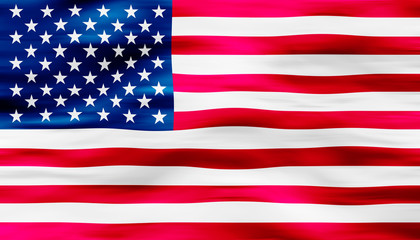 american flag of united states of america- waving flag