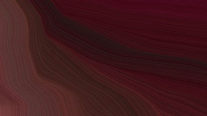 simple colorful modern soft curvy waves background illustration with very dark pink, old mauve and very dark red color
