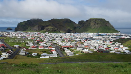 Fototapeta na wymiar City Vestmannaeyjar
