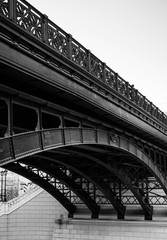The building with a staircase. Patterns