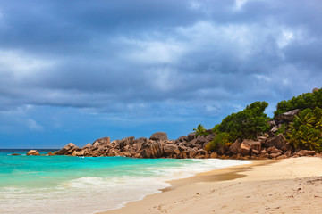 Tropical beach at Seychelles