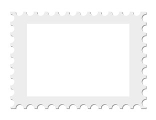 Vorlage von leerer Briefmarke im Querformat