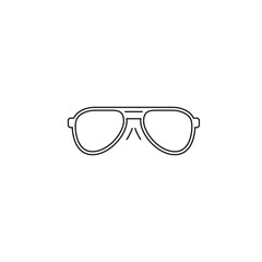 Eyeglasses vector icon. Lined flat sign for mobile concept and web design. Eyeglasses glyph icon. Symbol, logo illustration. Vector graphics.