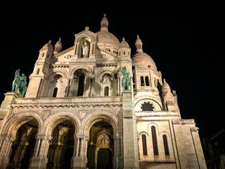 Fototapeta na wymiar french church close up view - sacred coeur paris