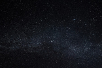 Fototapeta na wymiar Dark starry sky with many stars, universe background