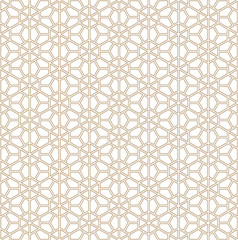 Seamless pattern based on Japanese ornament Kumiko