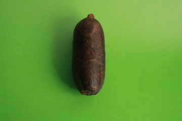 the morcilla is a sausage based on coagulated and cooked blood