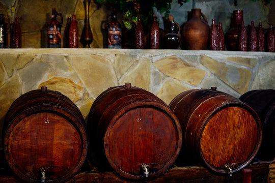 Vintage cask cellar production of cognac b
