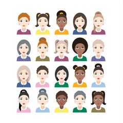 Group of diversity women