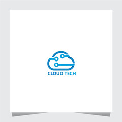 Cloud Tech Logo Inspirations Template