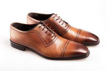 brown leather shoes