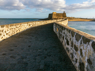 Castillo de San Gabriel en Arrecife. Lanzarote. Islas Canarias. España. Europa.