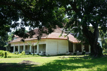 The Dutch colonial building located in the area of ​​the Demas Sugar Cane Factory in Besuki District, Situbondo Regency, East Java, Indonesia.