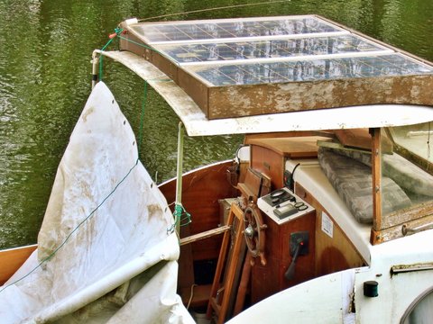a abonded boat