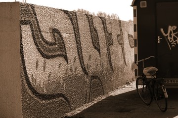 grafitti on the wall
