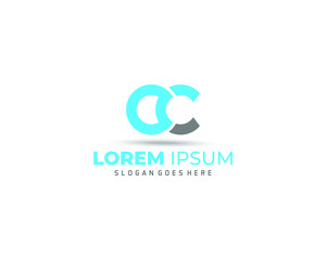 Letter AC logo design template elements