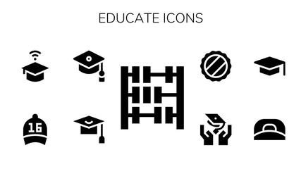 educate icon set