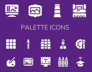 palette icon set