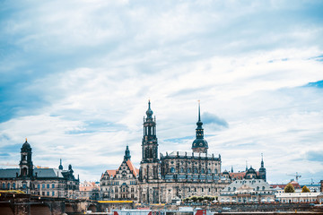 Fototapeta premium DRESDEN, GERMANY - July 23, 2017: antique building view in Dresden, Germany