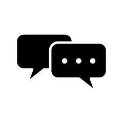 bubble speech - communication icon vector design template