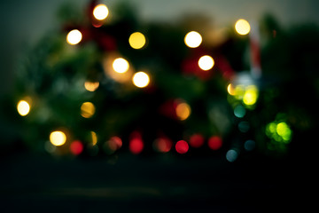 Christmas lights bokeh effect, design for Christmas card