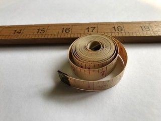 measuring tape and ruler