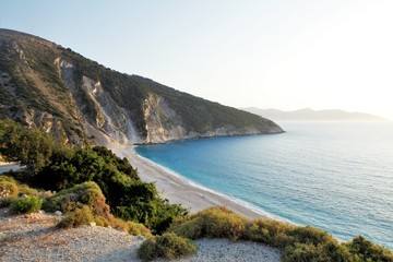 Obraz premium Myrtos beach in Kefalonia island Greece