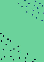 Dotted background with circles, dots, point different size, scale. Halftone pattern. Design element for web banners, posters, cards, wallpapers, sites, panels. Green color Vector illustration EPS10
