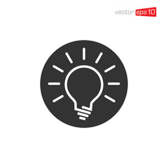 Light Bulb Icon Design Vector