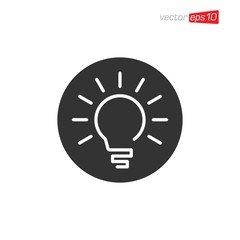 Light Bulb Icon Design Vector