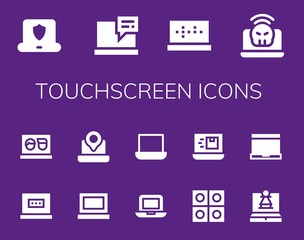 touchscreen icon set
