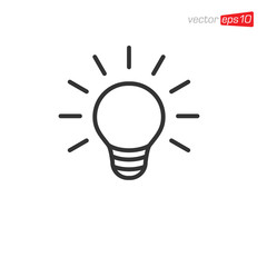 Light Bulb Icon Design Vector