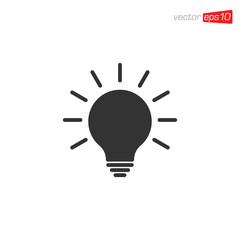 Light Bulb Icon Design Vector