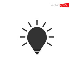 Light Bulb Icon Design Vector