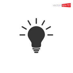 Light Bulb Icon Design Vector