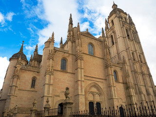 Fototapeta premium Exterior of the Cathedral of Segovia