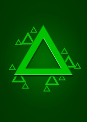 Abstract, simple background with triangles