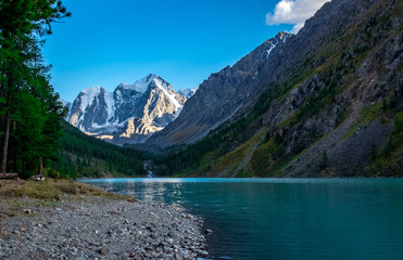Shavlinskoye lake in the Altai Republic.