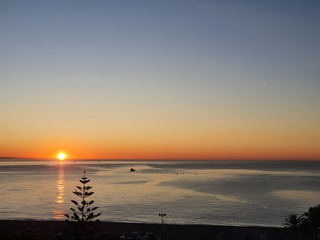sunset on beach